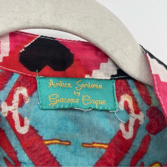 Antica sartoria by Giacomo Cirque Multicolored Full Zip Beaded Jacket Size S/M - Picture 2 of 9